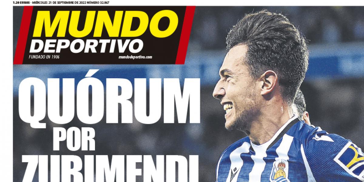Portada de Mundo Deportivo del miércoles 21 de septiembre de 2022