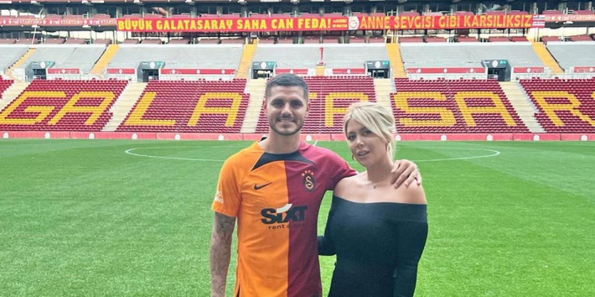 Muestran imágenes de la discusión Wanda-Icardi en su presentación con el Galatasaray