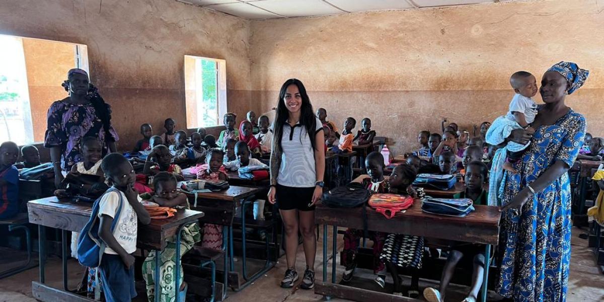 Gran éxito en Mali de Un gol para el futuro-Unión de Continentes, liderado por Evelina Cabrera