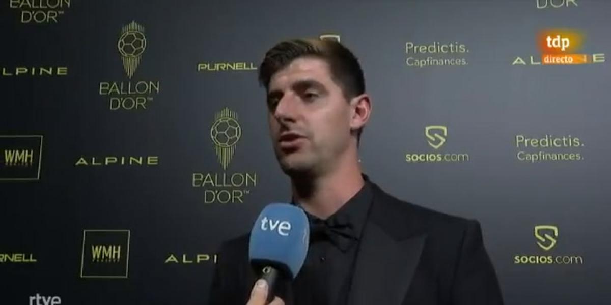 La rajada de Courtois tras quedar séptimo en el Balón de Oro