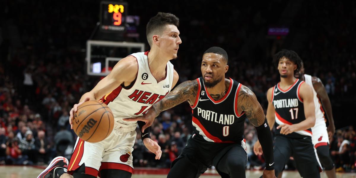 Los Blazers pierden la imbatibilidad contra los Heat con lesión para Lillard