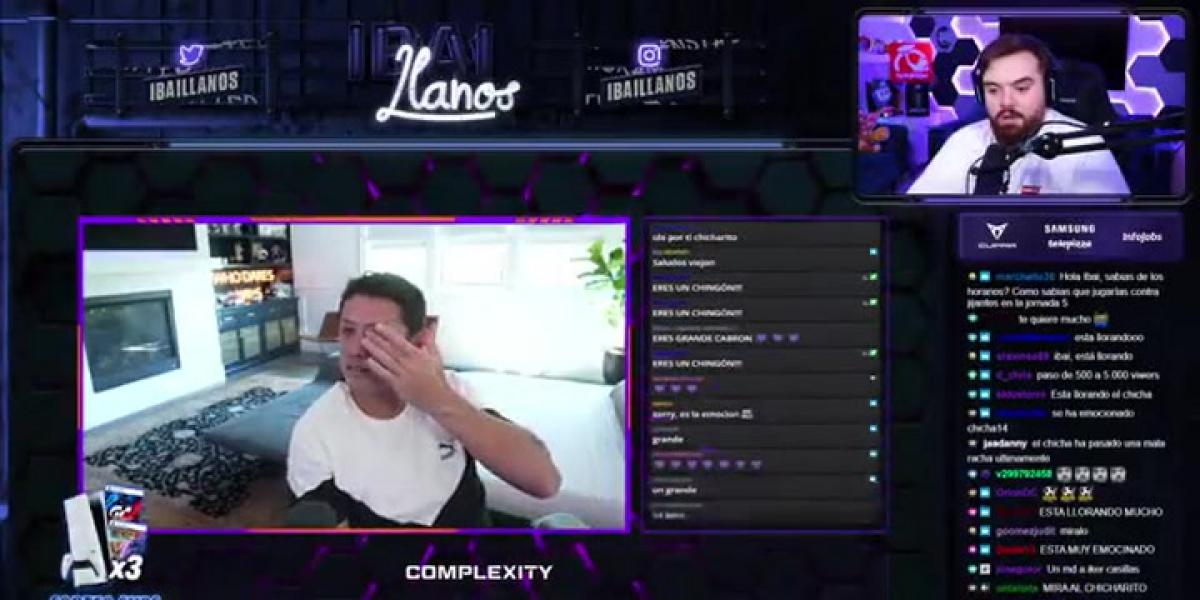 Chicharito rompe a llorar como nunca en directo tras escuchar la propuesta de Ibai Llanos