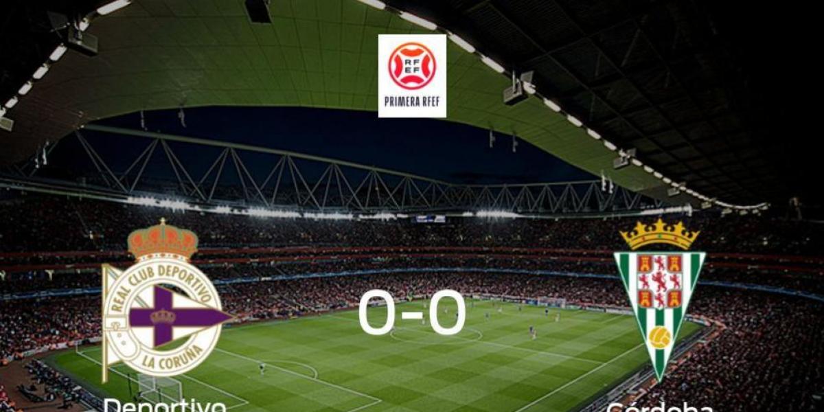 El Deportivo y el Córdoba no encuentran el gol y se reparten los puntos (0-0)
