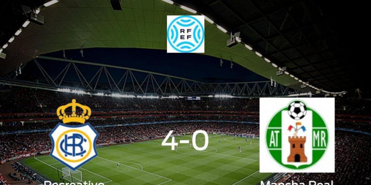 Goleada del Recreativo por 4-0 frente al Mancha Real