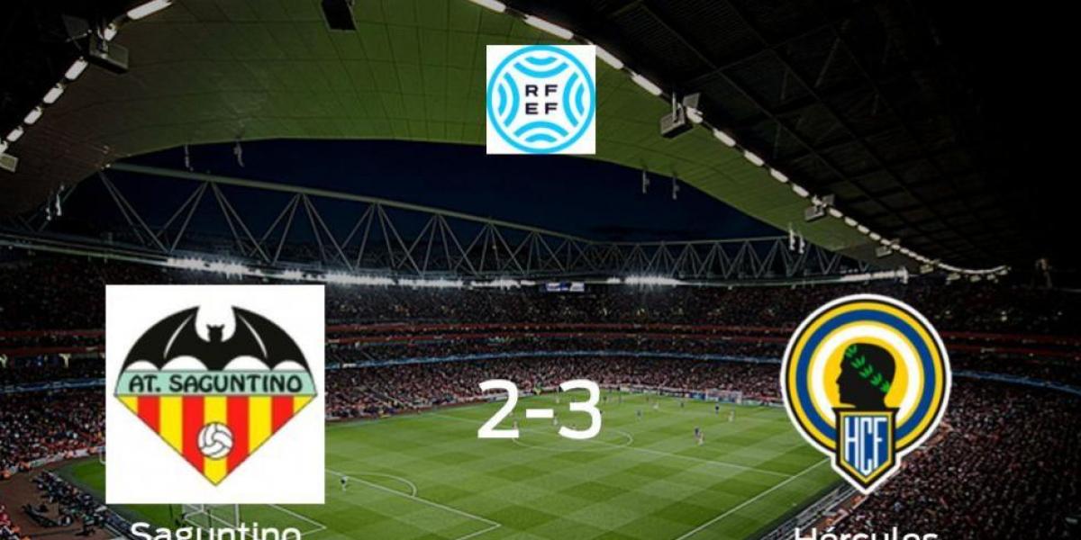 El Hércules suma tres puntos a su casillero ante el At. Saguntino (2-3)