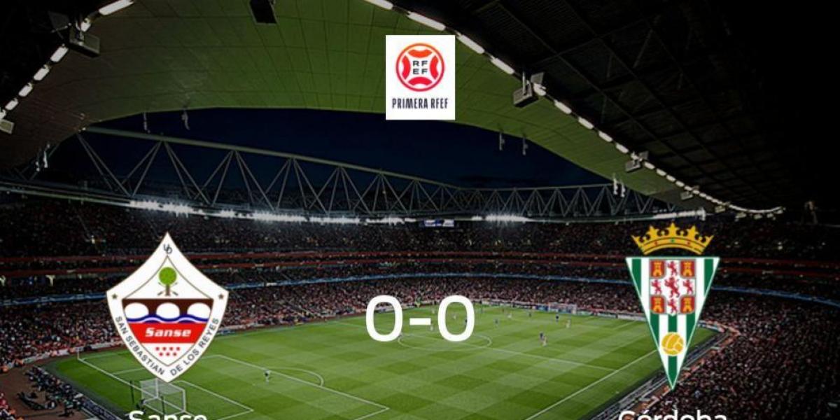 El Sanse y el Córdoba se reparten los puntos en un partido sin goles (0-0)