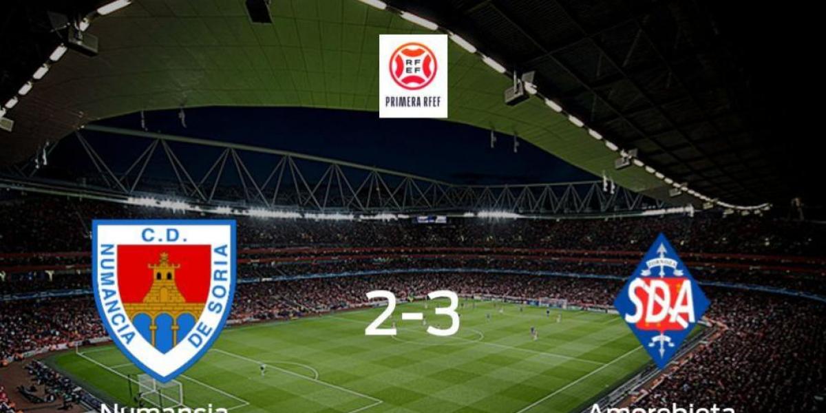 El Amorebieta gana 2-3 en el feudo del Numancia