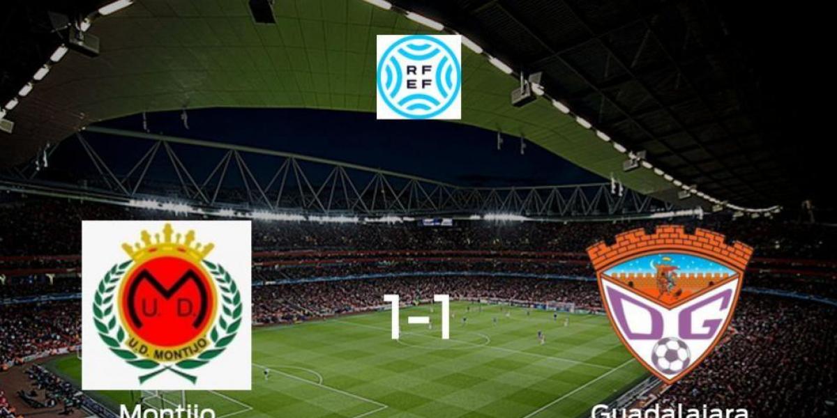 El Montijo y el Guadalajara finalizan su encuentro liguero con un empate (1-1)