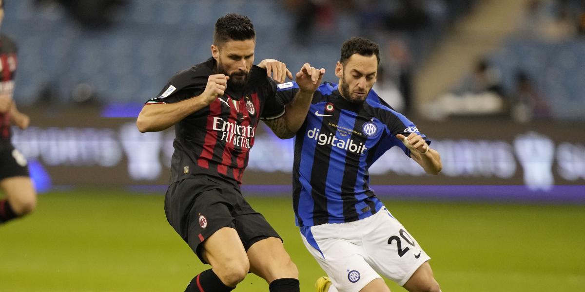 Horario y dónde ver por TV el Inter de Milán - Milan de la Serie A