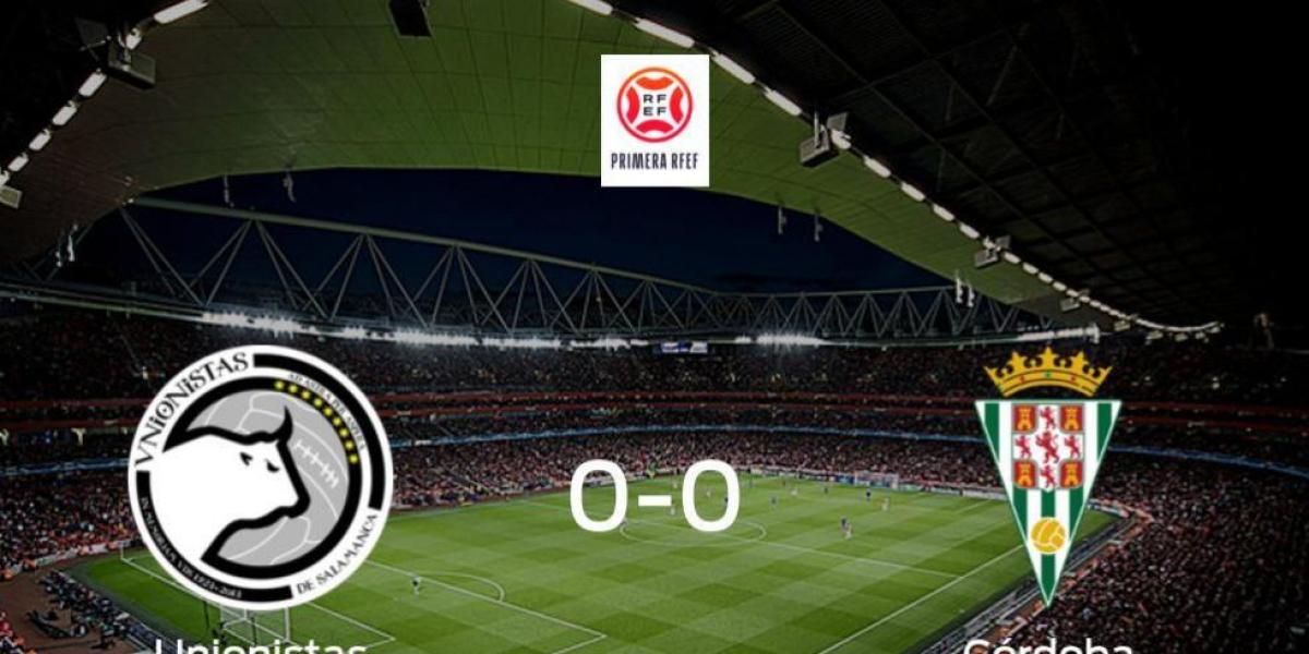 El Unionistas y el Córdoba no encuentran el gol y se reparten los puntos (0-0)