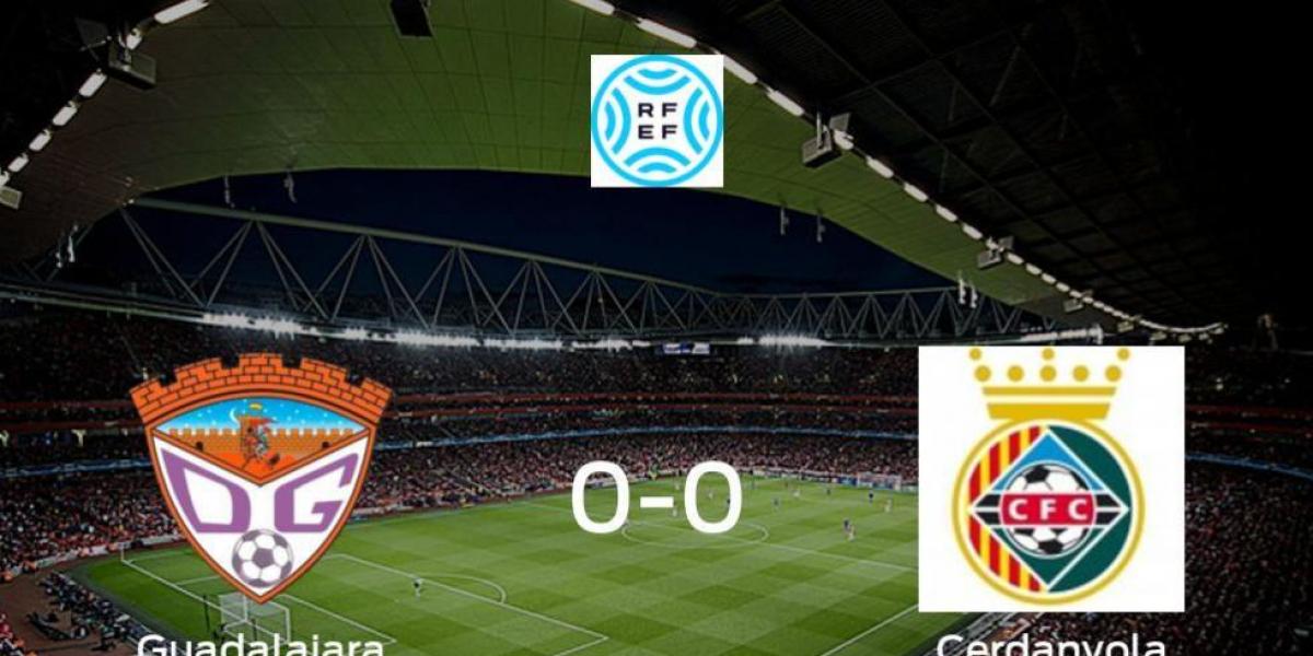 El Guadalajara y el Cerdanyola se reparten los puntos en un partido sin goles (0-0)
