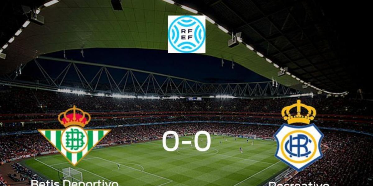 El Betis Deportivo y el Recreativo no encuentran el gol y se reparten los puntos (0-0)