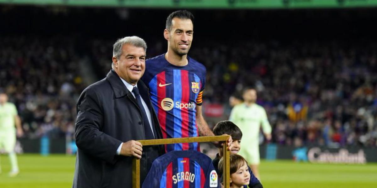 Laporta habló sobre el futuro de Sergio Busquets