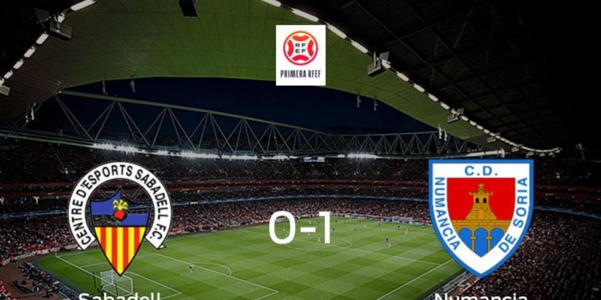 El Numancia se lleva la victoria después de vencer 0-1 al Sabadell