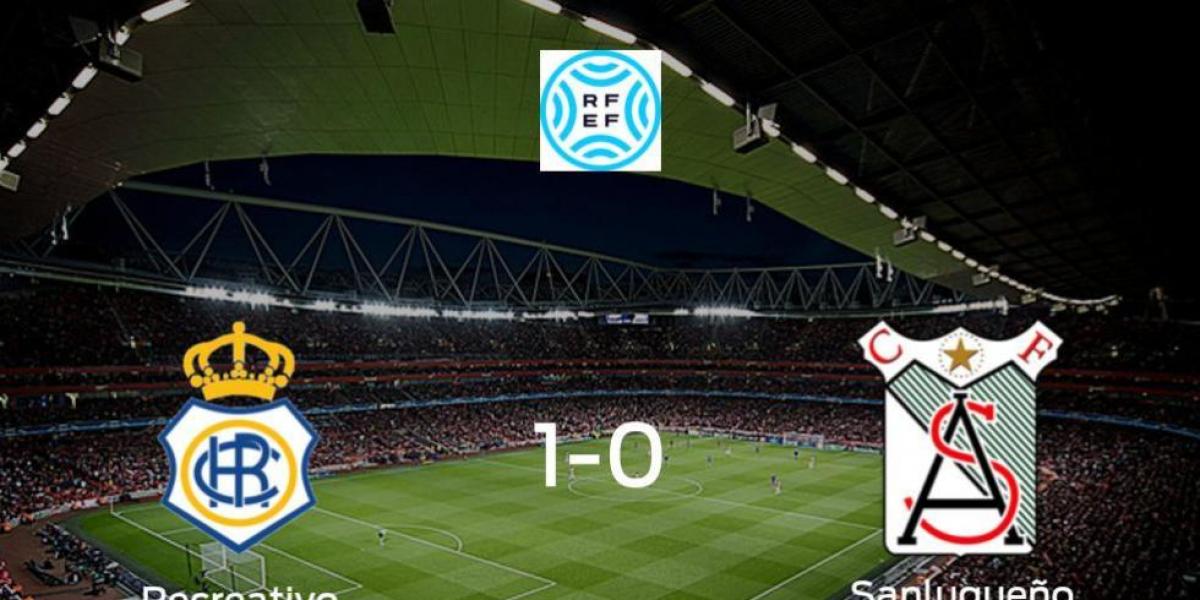 El Recreativo gana 1-0 al At. Sanluqueño y se lleva los tres puntos