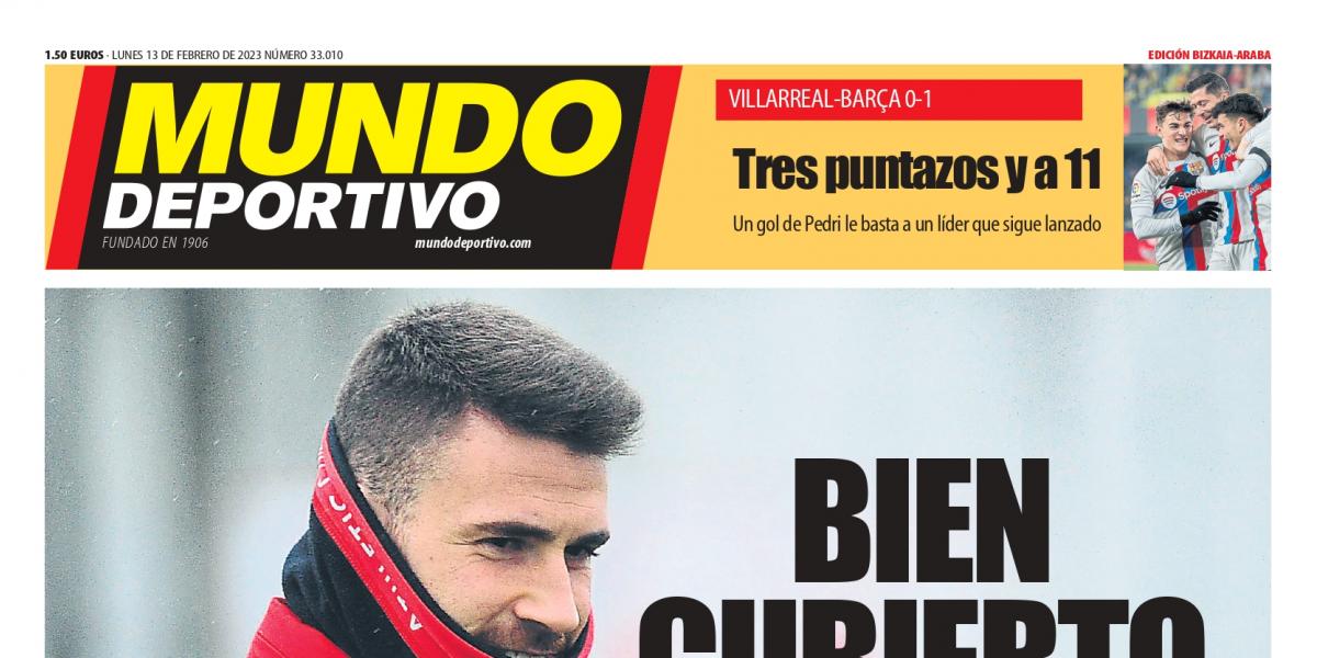 Portada de MD Bizkaia-Araba de hoy lunes