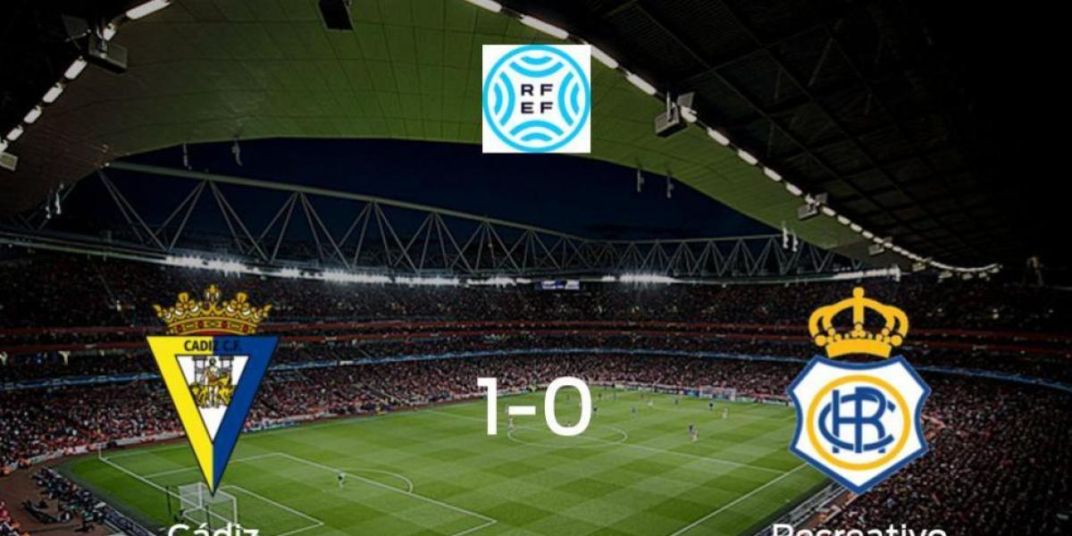 El Cádiz B vence 1-0 en su estadio ante el Recreativo