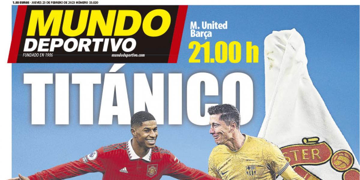 Portada de Mundo Deportivo del jueves 23 de febrero 2023