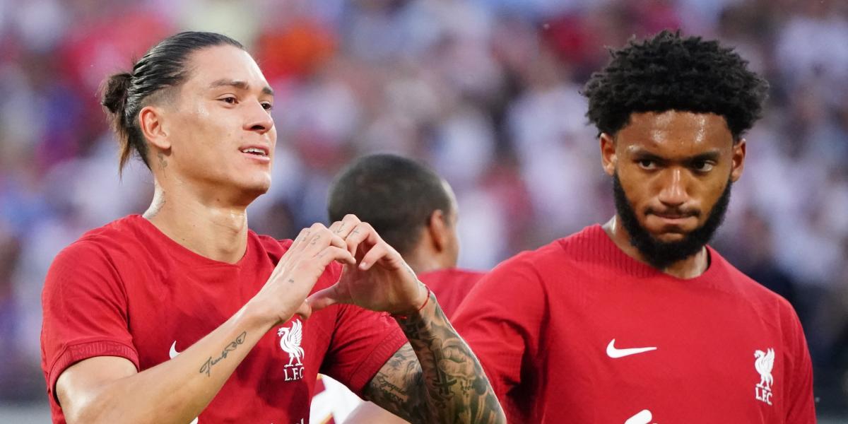 Klopp confirma las lesiones de Darwin Núñez y Joe Gomez