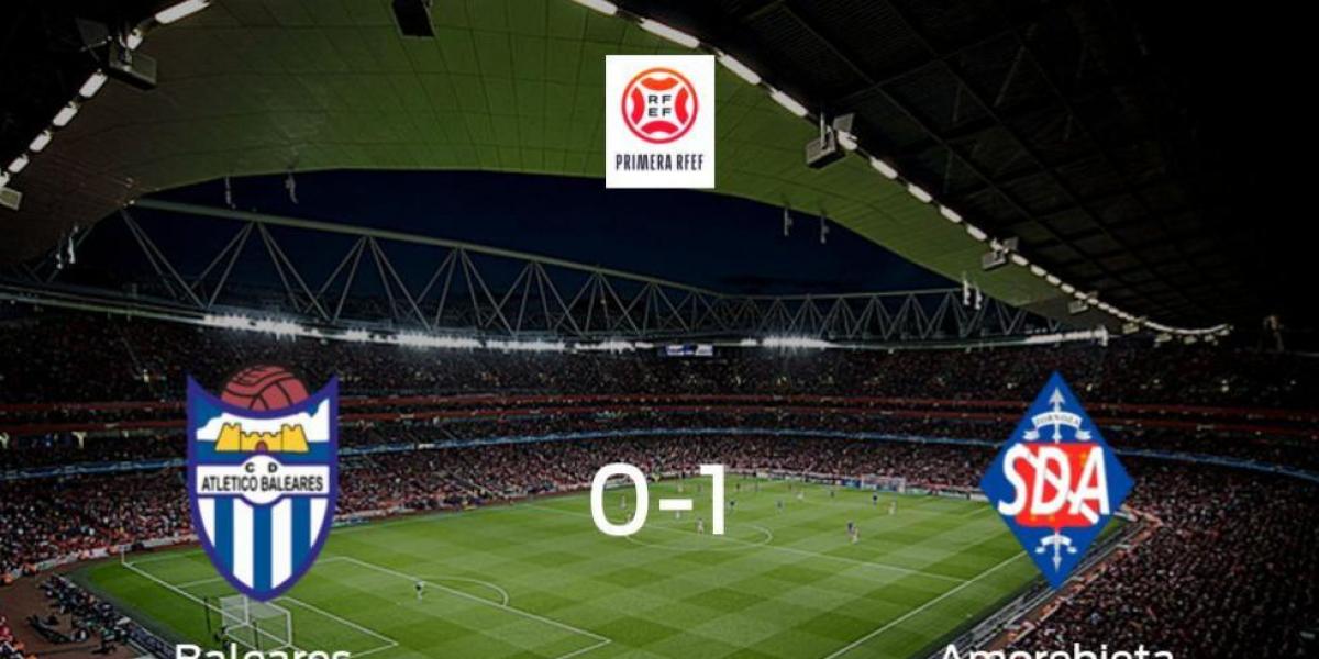 El Amorebieta gana 0-1 al At. Baleares y se lleva los tres puntos