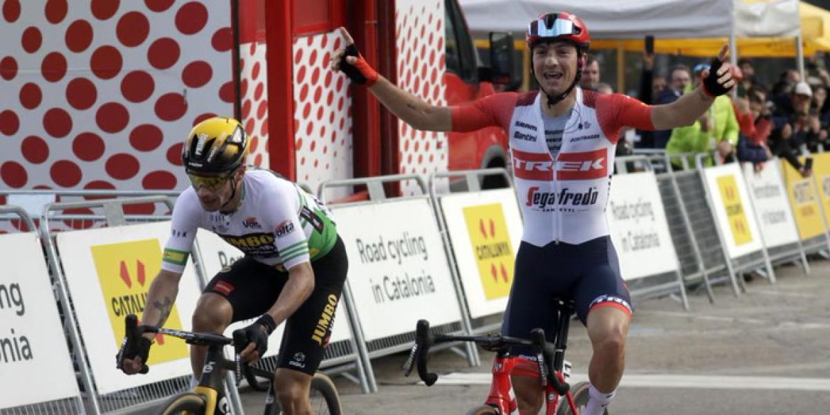 Ciccone derrota al sprint a Evenepoel y Roglic en la etapa 2 de la Volta