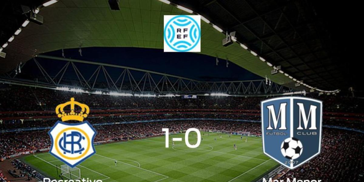 El Recreativo consigue la victoria en casa frente al Mar Menor (1-0)