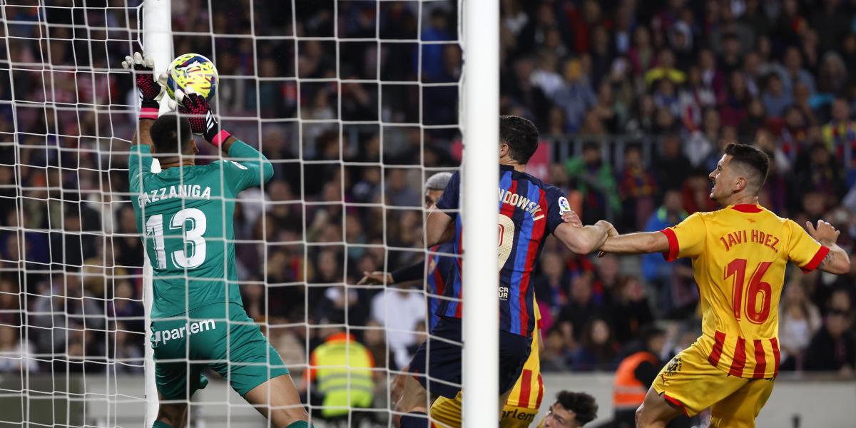 Los tiros a puerta ante el Girona, bajo mínimos