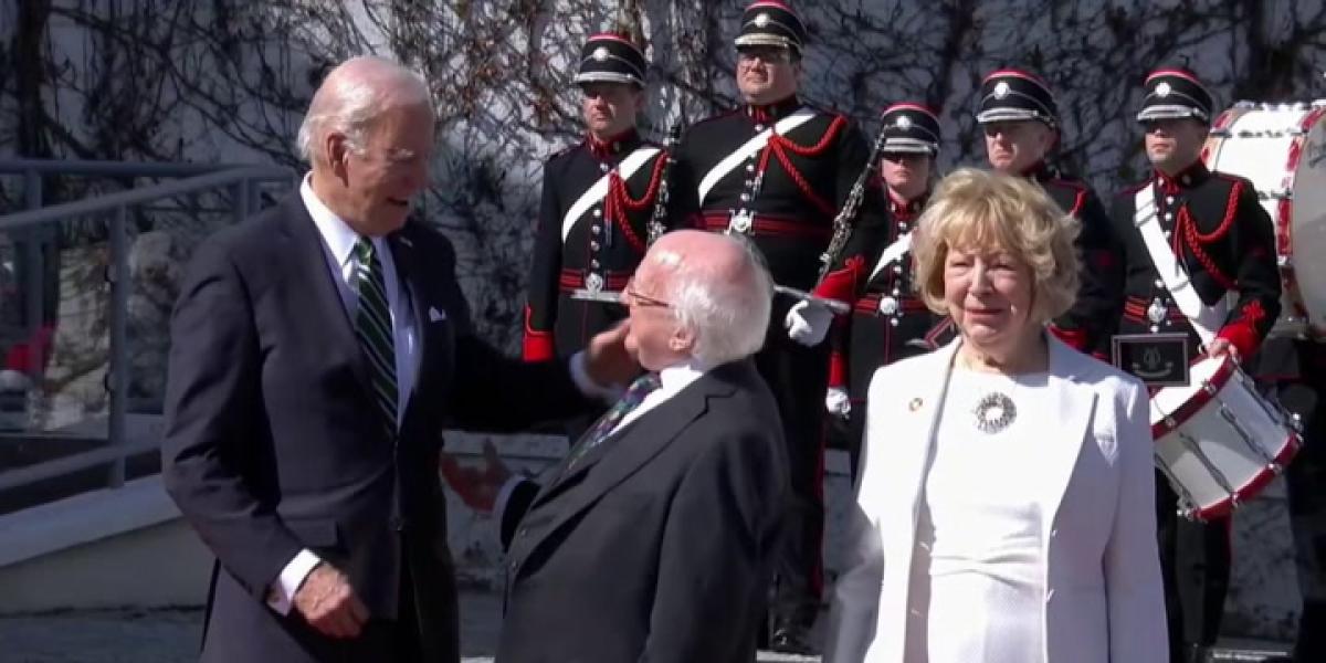 Biden visita al Primer Ministro Irlandés en su residencia oficial
