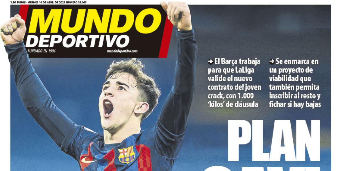 Portada de Mundo Deportivo del viernes 14 de abril de 2023