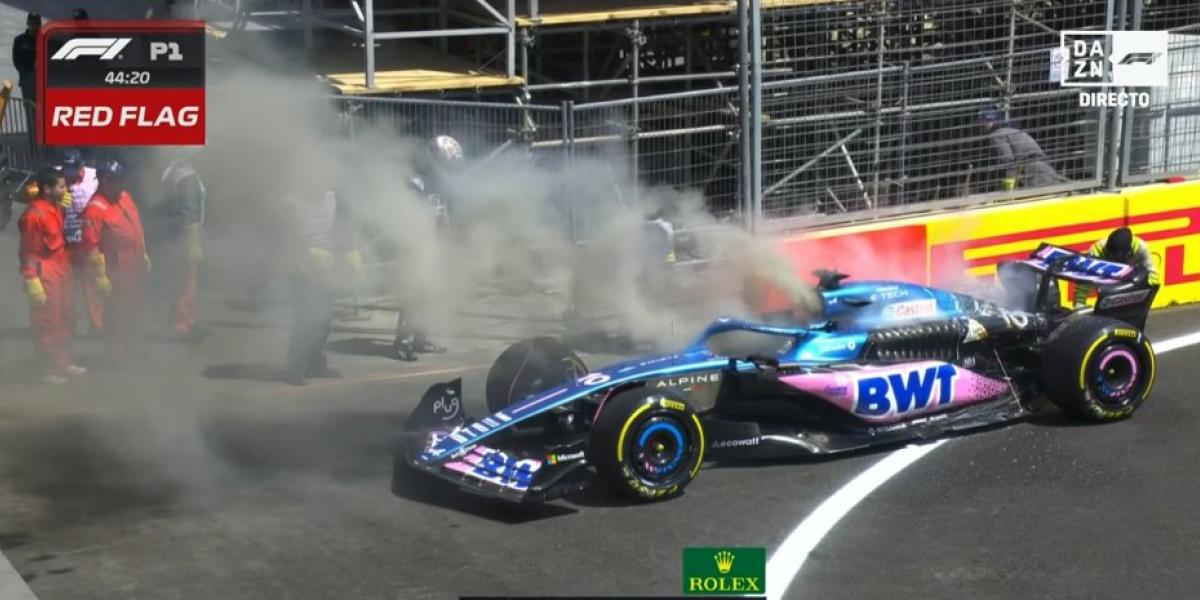 ¡Fuego en el Alpine de Gasly!