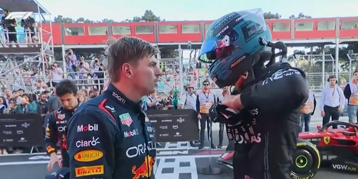 Verstappen amenaza a Russell y le insulta: La próxima vez espera lo mismo, cap...