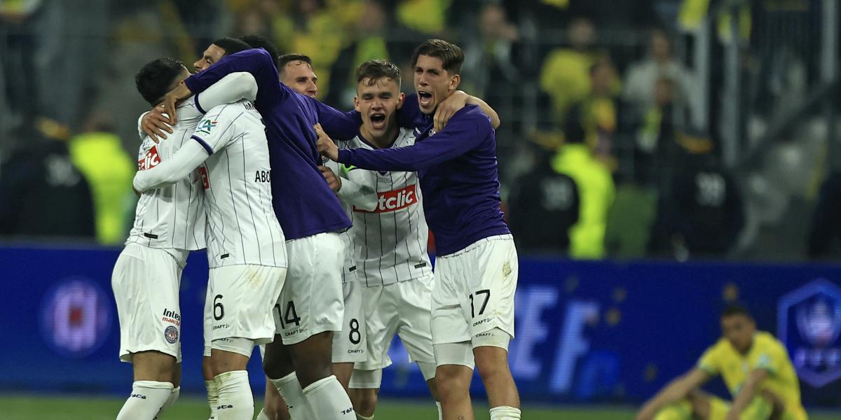 1-5: El Toulouse barre al Nantes y gana la Copa