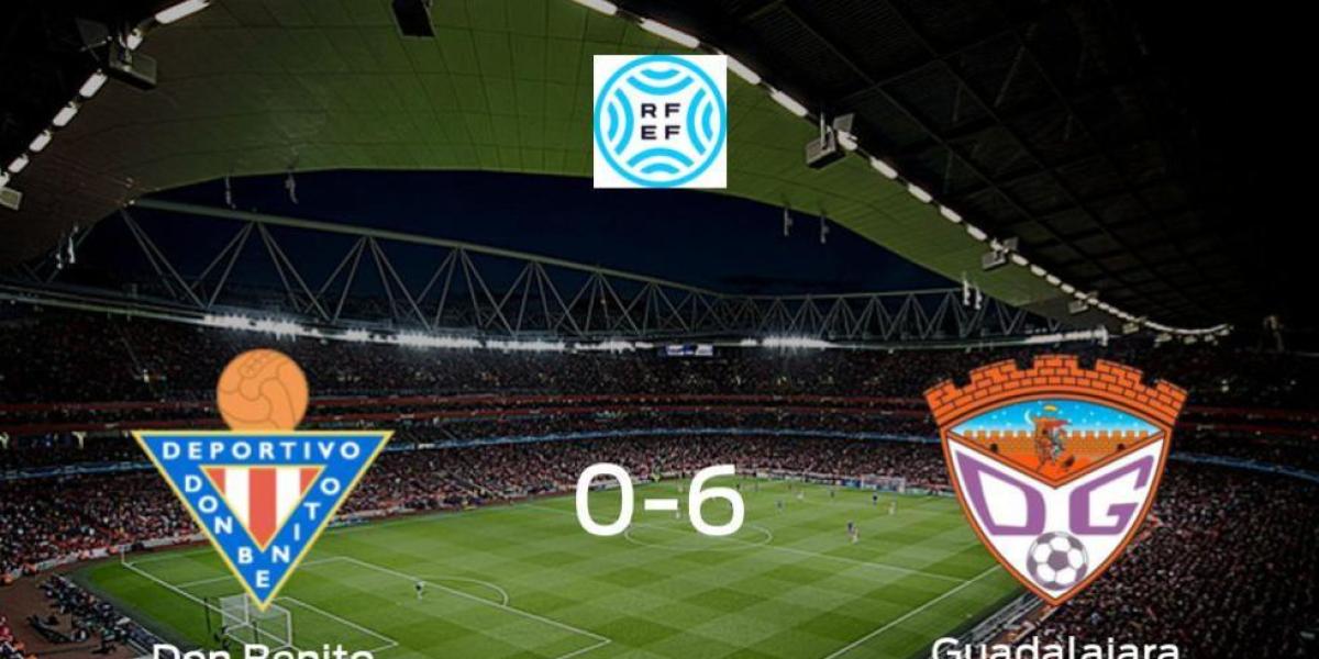 Goleada del Guadalajara en el estadio del Don Benito (0-6)