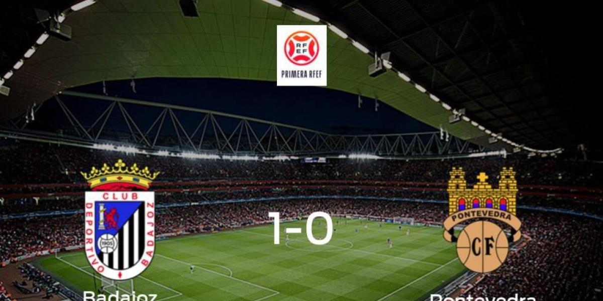 Tres puntos para el equipo local: Badajoz 1-0 Pontevedra