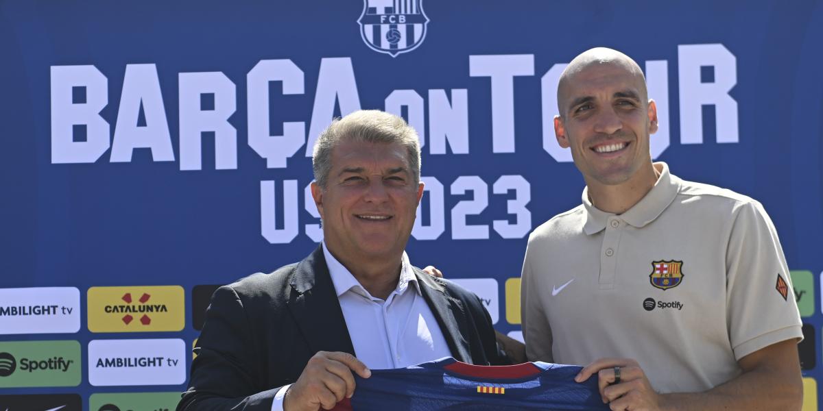 Las imágenes de la presentación de Oriol Romeu