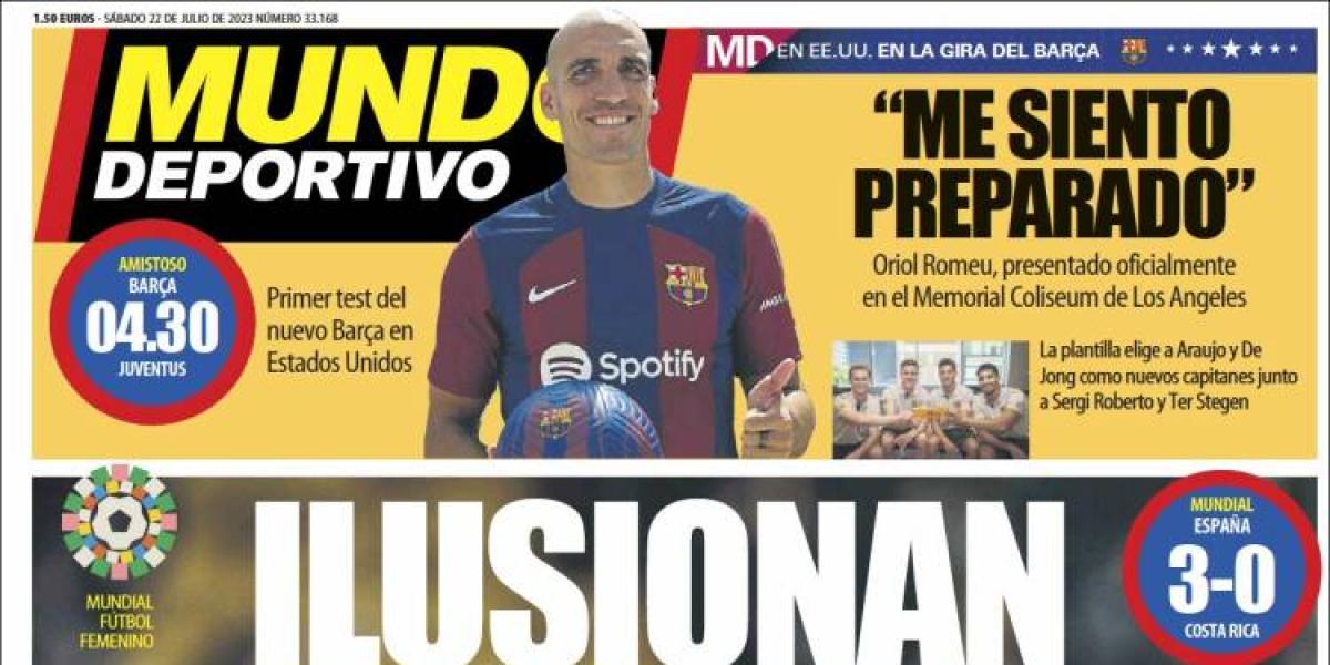 Oriol Romeu y Mbappé, los grandes protagonistas de las portadas de hoy