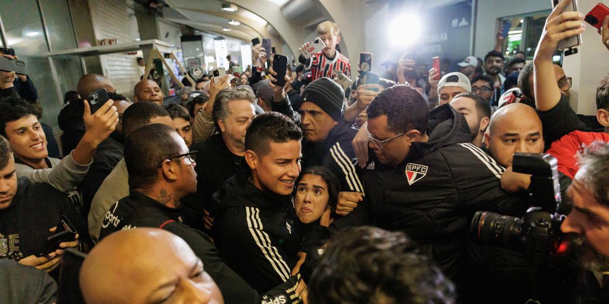 Recibimiento caliente a James Rodríguez