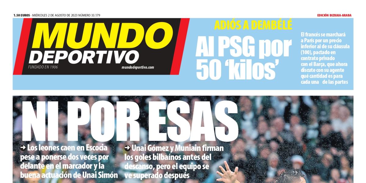 Portada MD Bizkaia-Araba de hoy miércoles