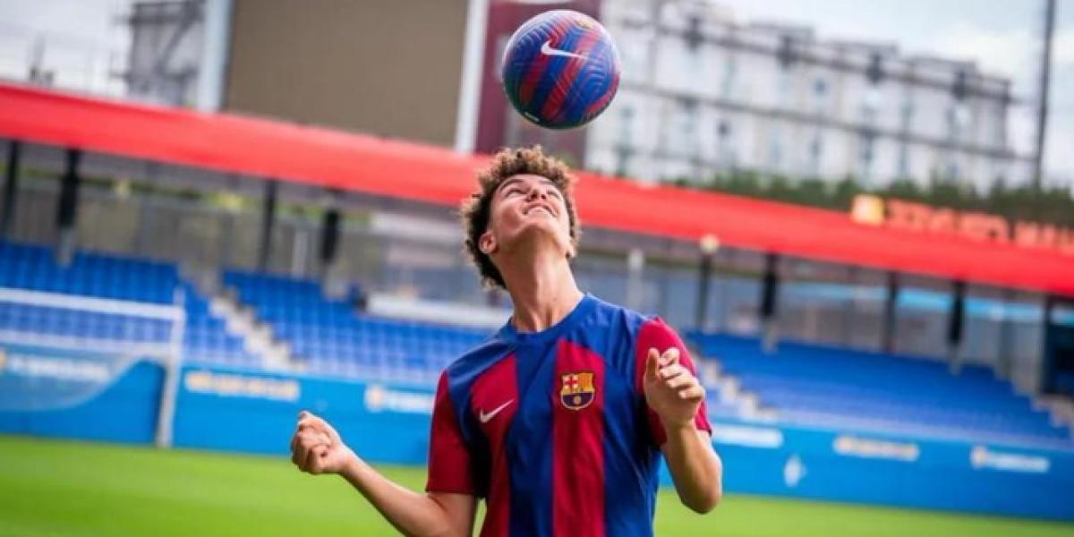 El primer día de Noah Darvich en el Barça