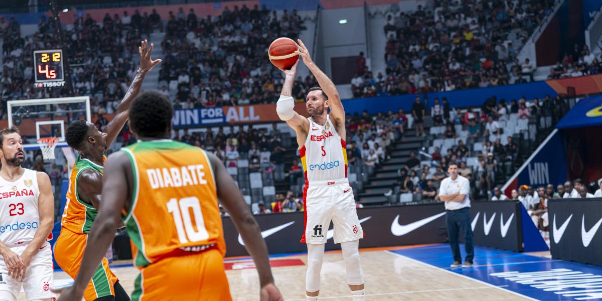 Rudy Fernández, el español (y europeo) con más partidos jugados en mundiales