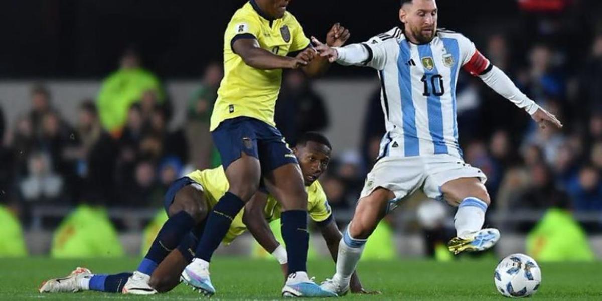 Messi marcó la diferencia ante Ecuador