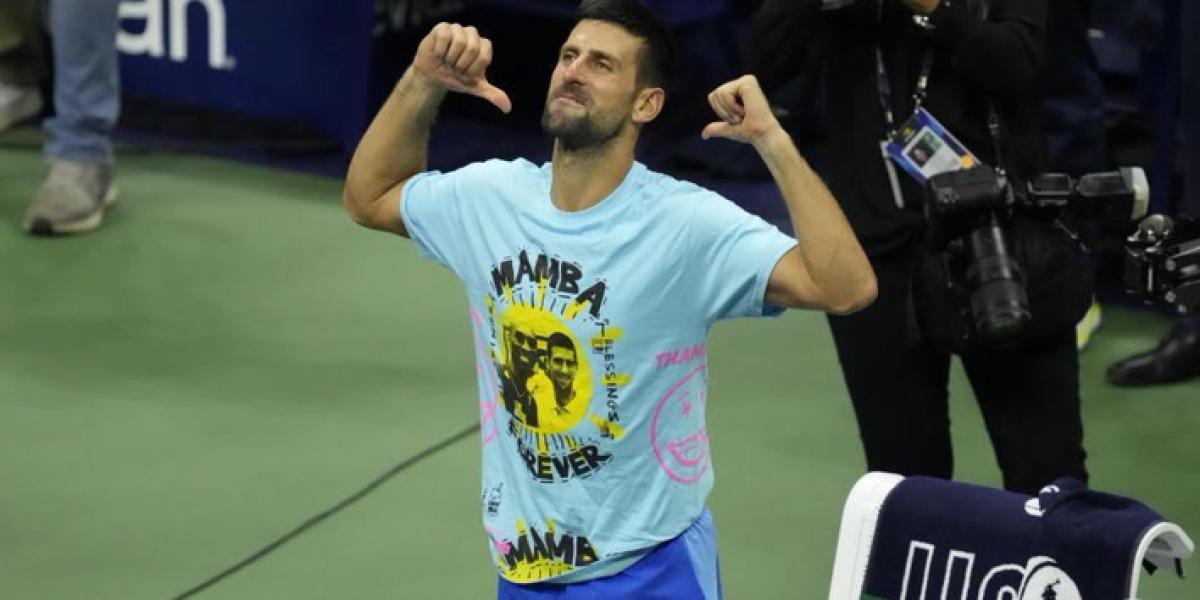 El emotivo homenaje de Djokovic a Kobe Bryant tras ganar el 24 Grand Slam