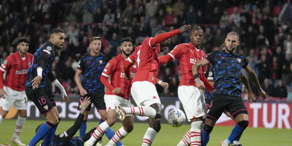Sevilla - PSV Eindhoven de la Champions League de fútbol: dónde ver por TV y horario