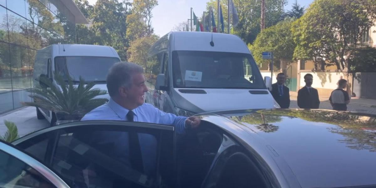 Joan Laporta y su junta, acuden a la comida de directivas del FC Porto