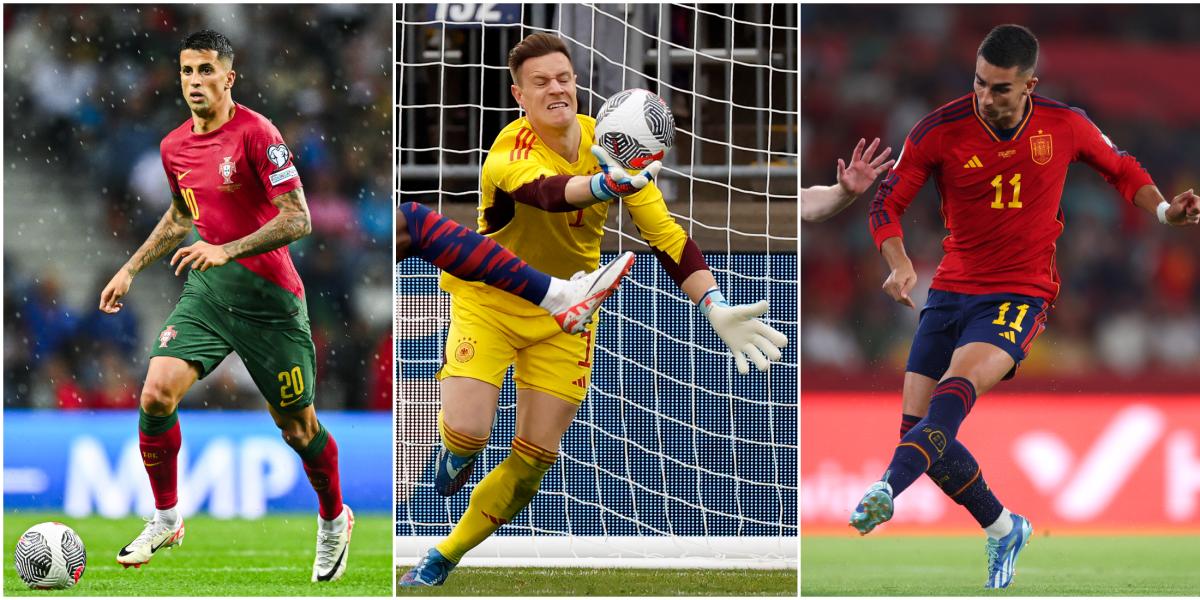 El 1x1 de los internacionales del Barça en la primera jornada del parón