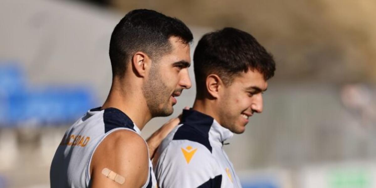 Merino, Zubimendi, Oyarzabal y Le Normand, ya con todos