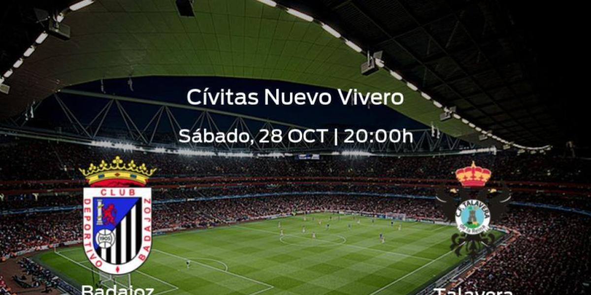Previa del partido: el Badajoz recibe al Talavera de la Reina en la novena jornada