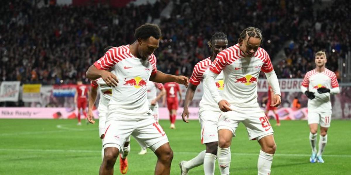 El Leipzig de Openda y Simons se divierte