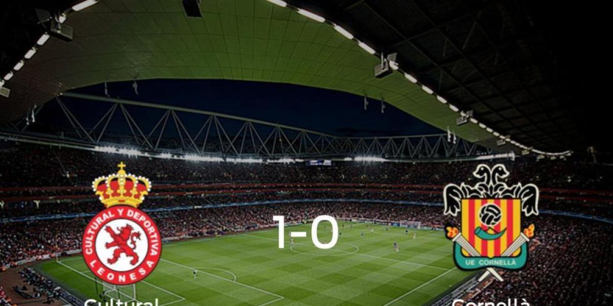 La Cultural Leonesa logra una ajustada victoria en casa frente al Cornellà (1-0)