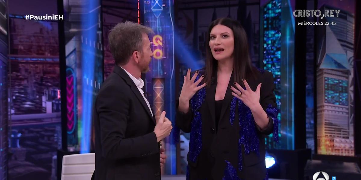 La expresión española con la que Pablo Motos sorprende a Laura Pausini en El Hormiguero